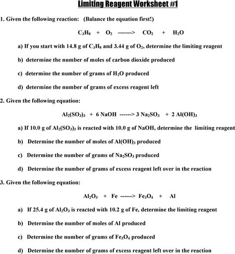 0292146 mol 2) Calculate moles of oxygen required to react with. . Limiting reactants questions and answers